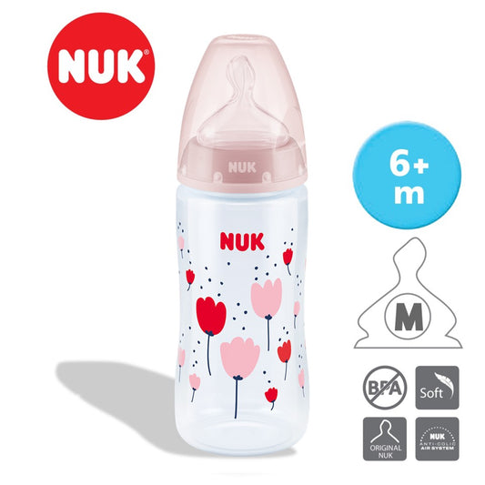 NUK 300ml PCH PP Bottle with Temperature Control (Silicone Teat Size 2 M)
