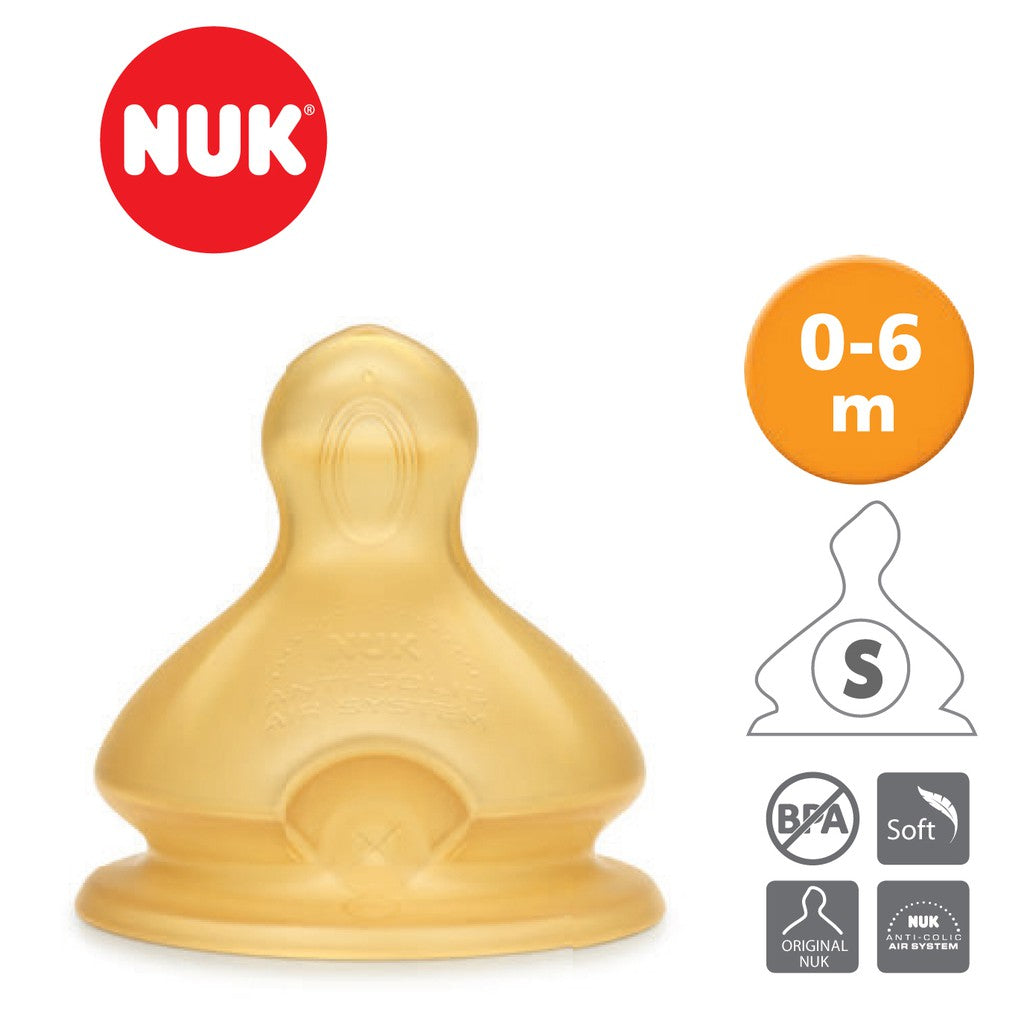 NUK Latex PC Teat (2 Pcs/Card)