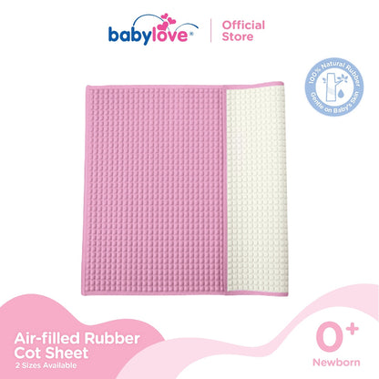 Alas Katil Getah Premium Berisi Udara | Air-Filled Rubber Cot Sheet (Biasa / XL) (60x45cm / 90x60cm)