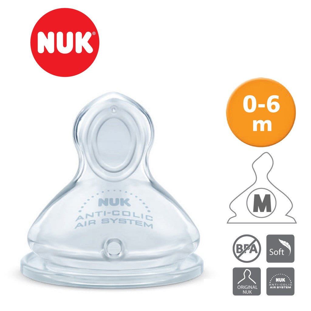 NUK Silicone PC Teat (2 Pcs/Card)