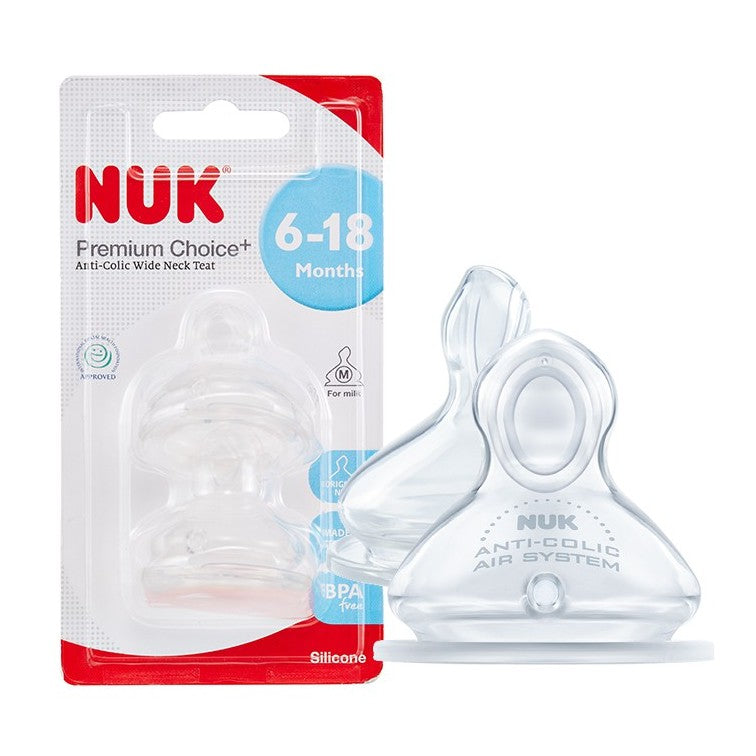 NUK Silicone PC Teat (2 Pcs/Card)