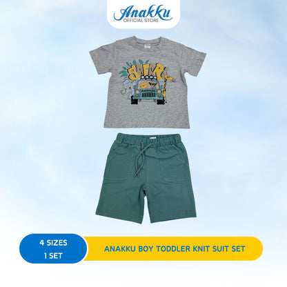 ANAKKU BOYS KNIT SUIT -SHORT SLV SLV TOP &SHORT PANT( 1 yr to 5 yrs)TSB3901 TO TSB3912