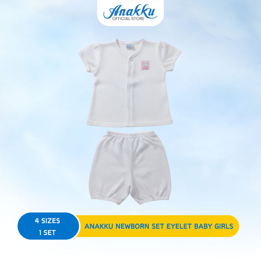 ANAKKU Newborn Set Baju Lubang Bayi Perempuan [0-18 Mths]