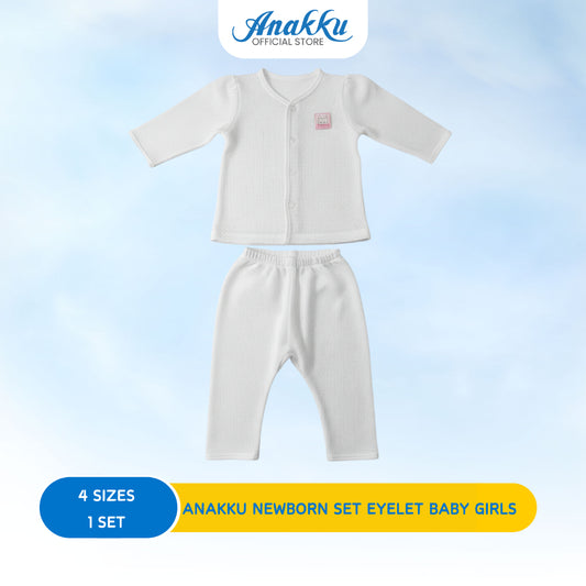 ANAKKU Newborn Set Baju Lubang Bayi Perempuan [0-18 Mths]