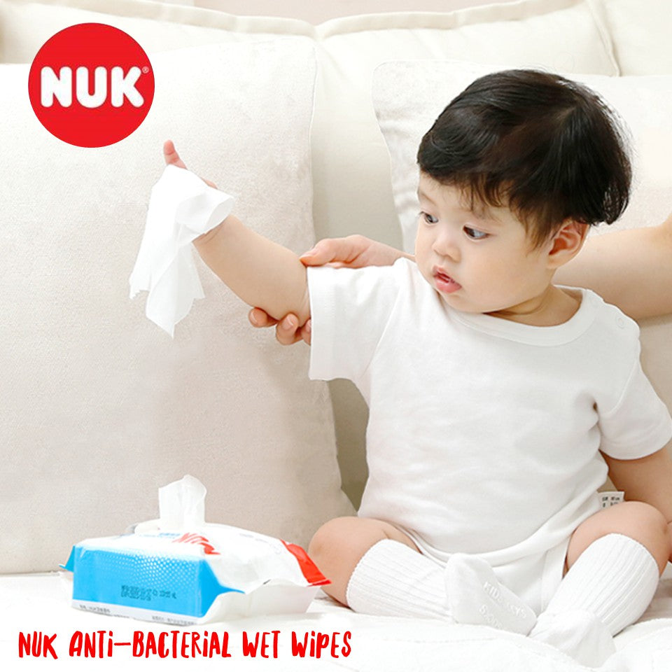 NUK Anti-Bacterial Wet Wipes - 3 Packs Of 80pcs