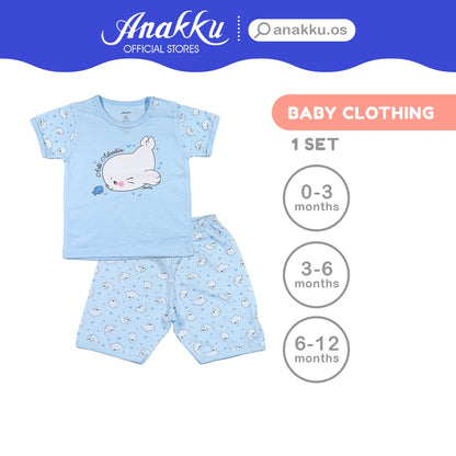 Anakku Baby Boy Newborn Suit Set | Baju Bayi Lelaki [0-12 Months] EAK454-2