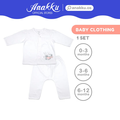 Anakku Newborn Baby Girl Clothing Suit Set | Baju Bayi Perempuan [0-12 Months] EAK609-2