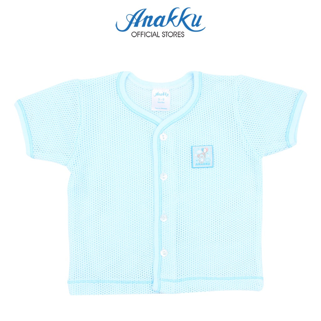 Anakku Baby Boy Newborn Newborn Eyelet Suit Set | Set Baju Bayi Lelaki [0-12 Months] EAK600-2