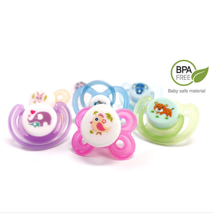 Anakku 2pcs Bloom Silicone Orthodontic Pacifier with Cover (0+ month) 163-236