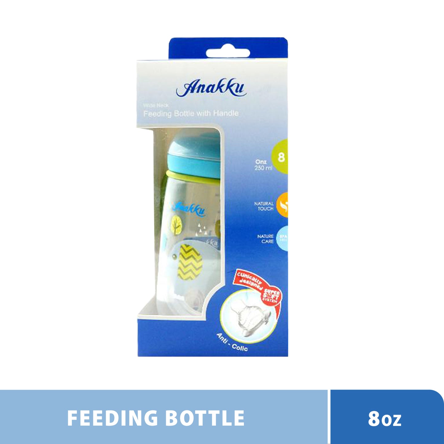 Anakku Wide Neck Bottle with Handle 8oz 163-616