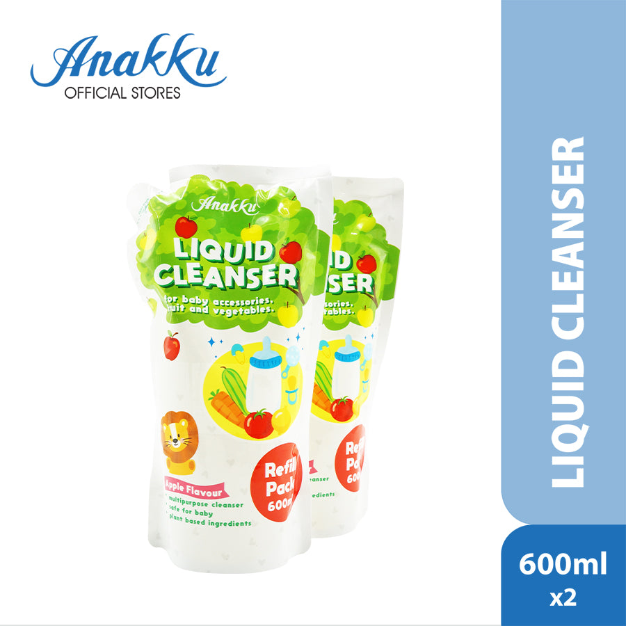 Anakku Liquid Cleanser Apple Flavour Refill Packs 600ml x 2