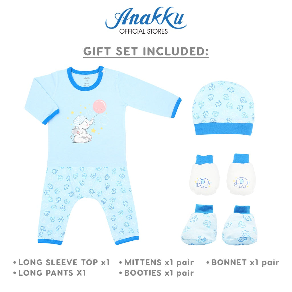 Anakku Newborn 5pcs Baby Boy Gift Set Hamper / Set Hadiah Bayi Lelaki [0-6 Months] EAK444-1