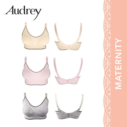 Audrey Wireless Full Cup Seamless Maternity Nursing Bra With Drop Clips - B Cup Size 73-7009