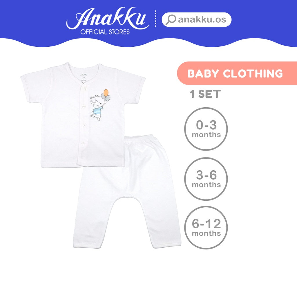Anakku Newborn Baby Boy Clothing Suit Set | Baju Bayi Lelaki [0-12 Months] EAK608-2