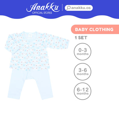 Anakku Baby Girl Newborn Suit Set Clothing Set | Baju Bayi Perempuan [0-12 Months] EAK512-2