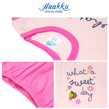 Anakku [3-18M] Newborn Baby Girl Pyjamas Set Clothing Set | Baju Bayi Perempuan EAK655-2