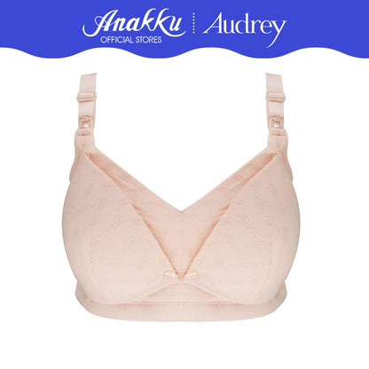 Audrey Wireless Full Cup Seamless Maternity Nursing Bra With Drop Clips & Front Buckle- B Cup Size 73-7011