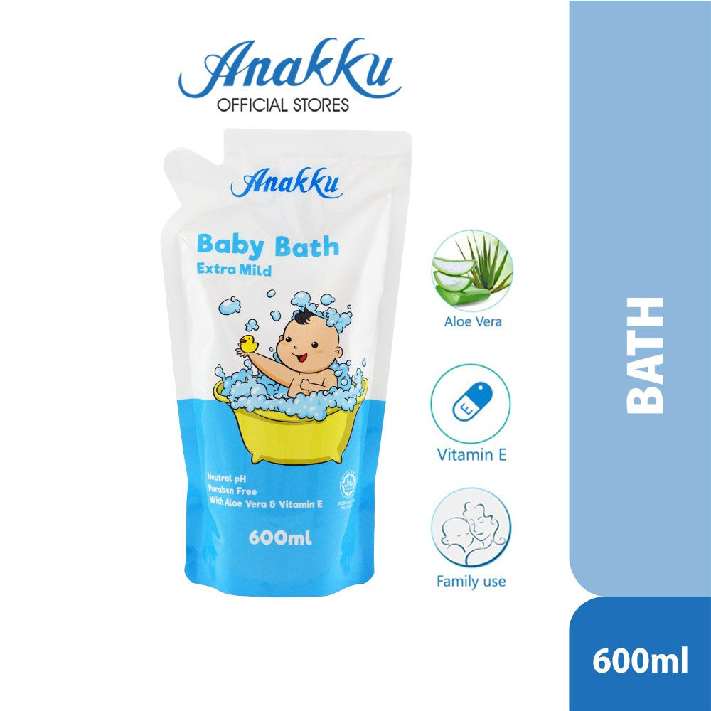 Anakku Baby Bath Refill Pack | Sabun Mandian Bayi Pek Isi Semula (600ml) 175-050