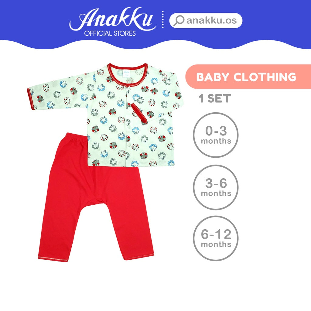 Anakku Baby Boy Newborn Clothing Suit Set | Baju Bayi Lelaki [0-12 Mon ...