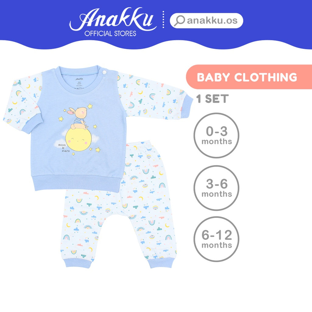 Anakku Baby Boy Newborn Suit Set | Baju Bayi Lelaki [0-12 Months] EAK446-2