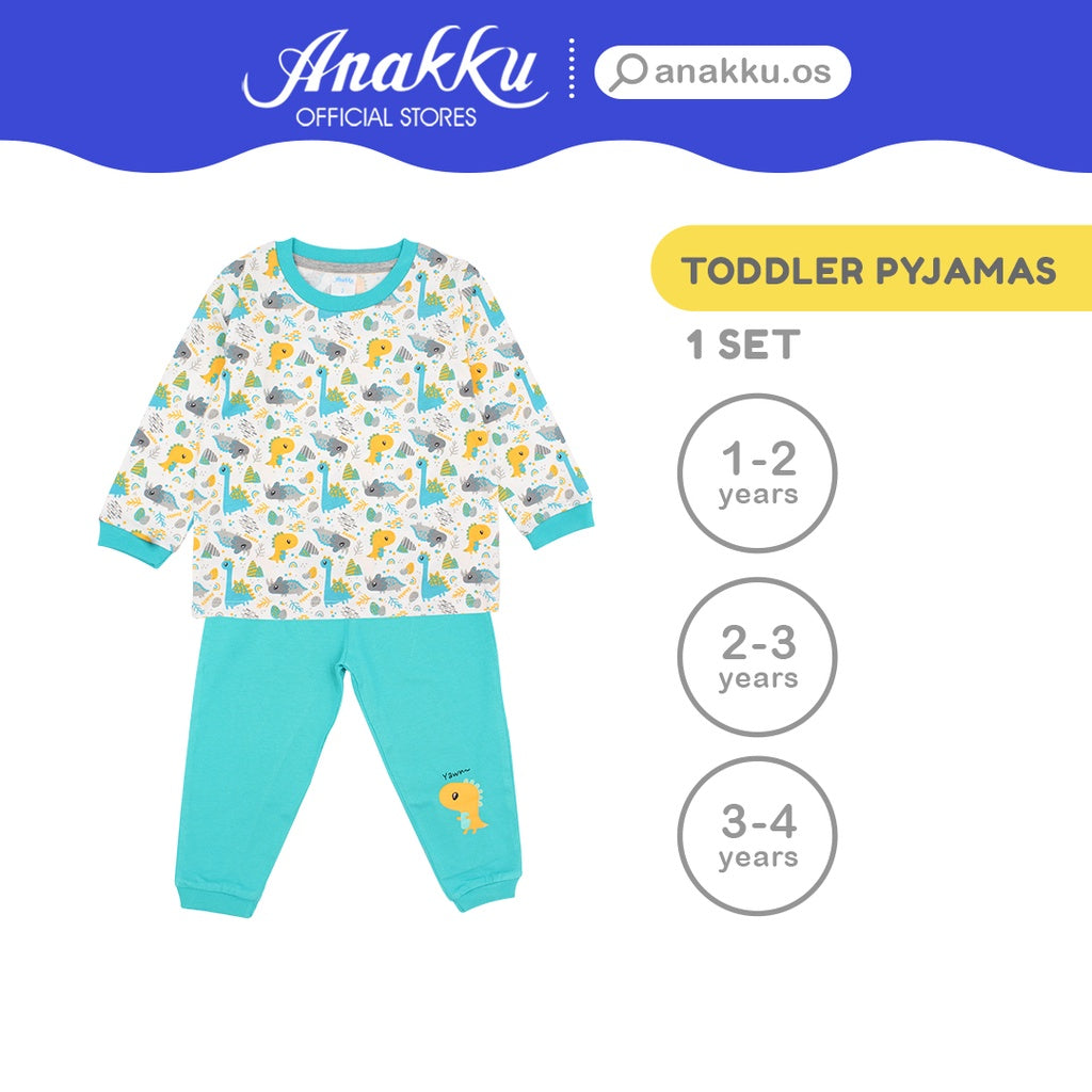 Anakku Boy Children Pyjamas Set Toddler Clothing Set | Baju Kanak-Kanak Lelaki [Long-Slv+Pants] [1-4Years] EAK592-4