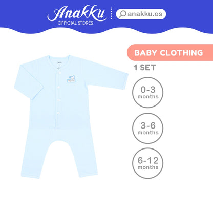 Anakku Baby Boy Newborn Suit Set Clothing Set | Baju Bayi Lelaki [0-12 Months] EAK458-2