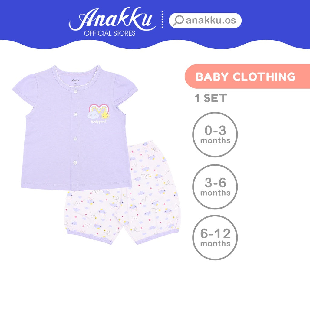 Anakku Baby Girl Newborn Suit Set | Baju Bayi Perempuan [0-12 Months] EAK449-2