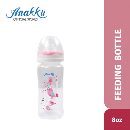 Anakku 8oz Wide Neck Bottle WITHOUT HANDLE | Botol Susu (250ml) (Random Pick Colour) 163-605