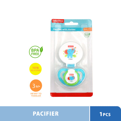 Fisher Price Pacifier with Holder Baby Soother (Random Pick Colour)