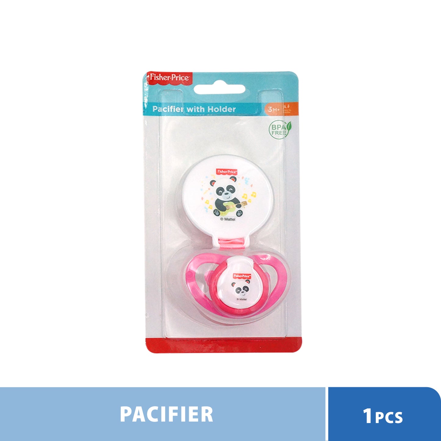 Fisher Price Pacifier with Holder Baby Soother (Random Pick Colour)