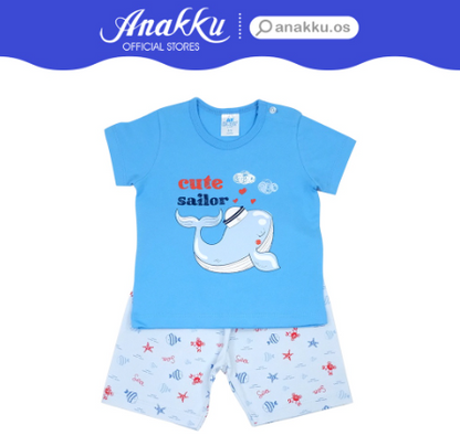 Anakku [0-12M] Newborn Baby Boy Clothing Suit Set | Set Baju Bayi Lelaki EAK657-2