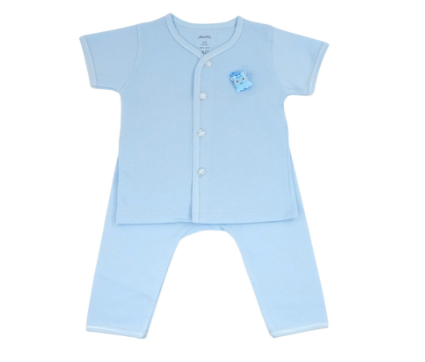 Anakku [0-12M] Newborn Baby Boy Jacquard Clothing Suit Set | Set Baju Bayi Lelaki EAK643-2