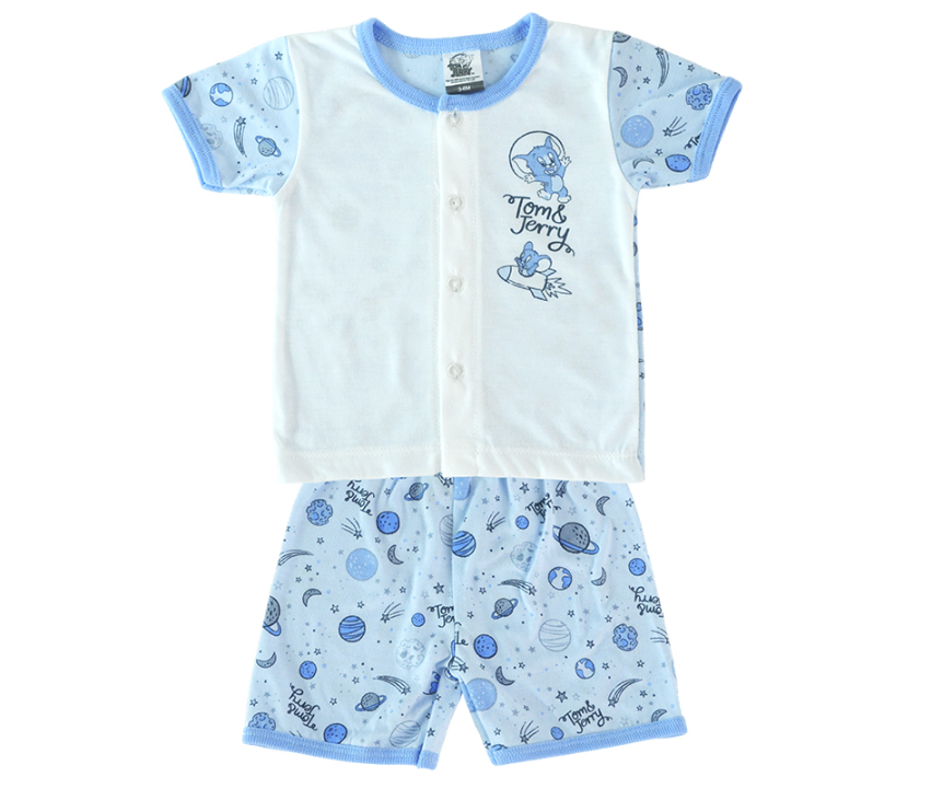 Anakku [Newborn-12M] Tom&Jerry Baby Boy Newborn Suit Set Baju Bayi Lelaki ETJ628-2