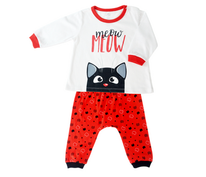 Anakku [3-18M] Baby Girl Newborn Pyjamas Set Baby Sleepwear Baju Tidur Bayi Perempuan EAK912-2