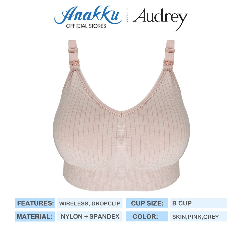 Audrey Wireless Full Cup Seamless Maternity Nursing Bra With Drop Clips - B Cup Size 73-7010
