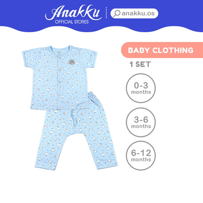 Anakku Baby Boy Newborn Suit Set | Baju Bayi Lelaki [0-12 Months] EAK453-2