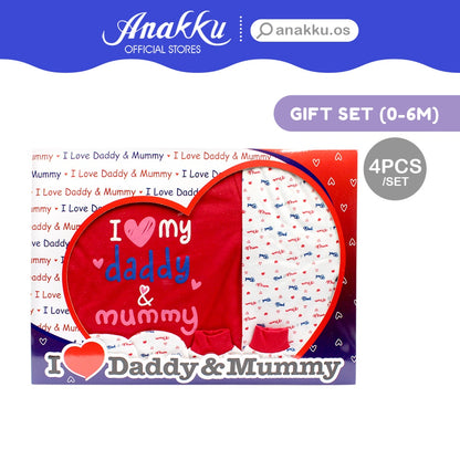 Anakku Newborn 4pcs Baby Girl Gift Set Hamper / Set Hadiah Bayi Perempuan [0-6 Months] EAK494-1