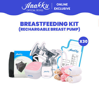 ONLINE EXCLUSIVE Anakku Breastfeeding Bundle Rechargable Breast Pump AKBF02