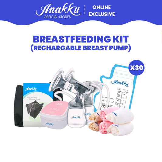ONLINE EXCLUSIVE Anakku Breastfeeding Bundle Rechargable Breast Pump AKBF02