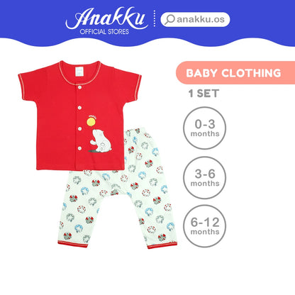 Anakku Baby Boy Newborn Clothing Suit Set | Baju Bayi Lelaki [0-12 Months] EAK514-2