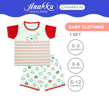Anakku Baby Boy Newborn Clothing Suit Set | Baju Bayi Lelaki [0-12 Months] EAK516-2