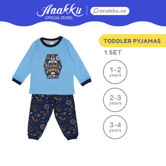 Anakku Boy Children Pyjamas Set Toddler Clothing Set | Baju Kanak-Kanak Lelaki [Long-Slv+Pants] [1-4Years] EAK594-4