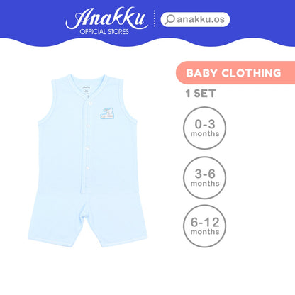 Anakku Baby Boy Newborn Suit Set Clothing Set | Baju Bayi Lelaki [0-12 Months] EAK460-2