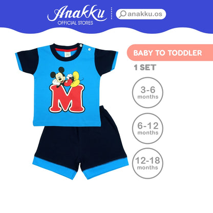 Anakku Disney Baby Boy Newborn Suit Set Clothing Set | Baju Bayi Lelaki [3-18 Months] NSB-D25-C