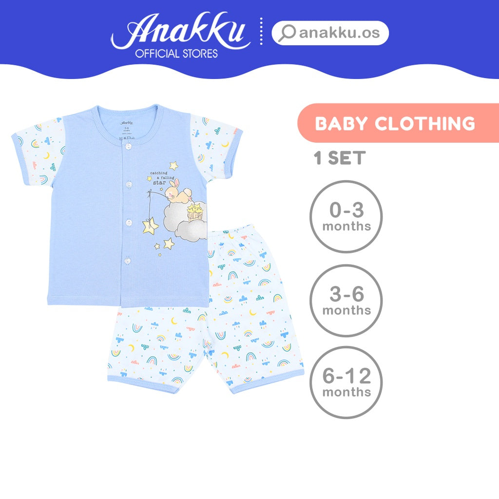 Anakku Baby Boy Newborn Suit Set | Baju Bayi Lelaki [0-12 Months] EAK448-2
