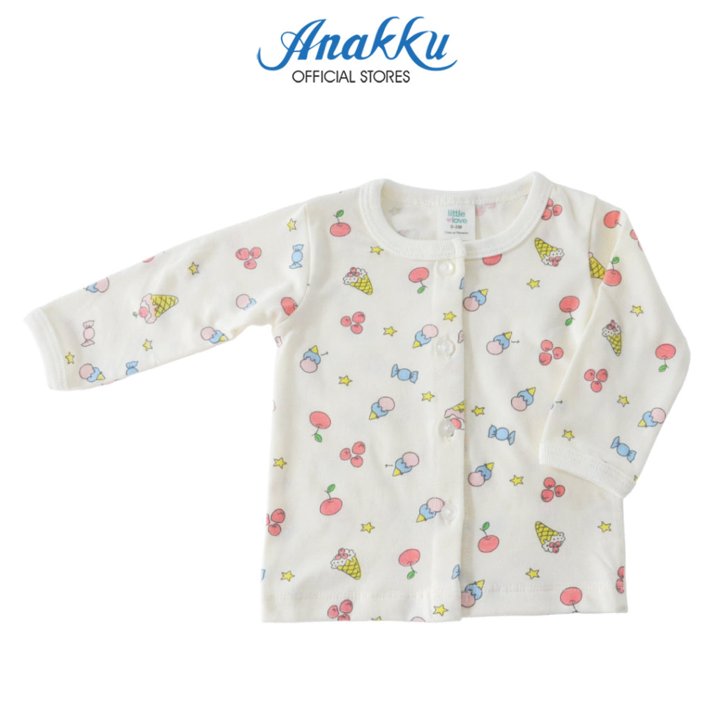 Anakku [0-12M] Newborn Baby Girl Pyjamas Set Clothing Set | Baju Bayi Perempuan ELL621-2