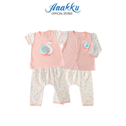 Anakku [0-12M] Newborn Baby Girl Clothing Suit Set | Set Baju Bayi Perempuan EAK650-2