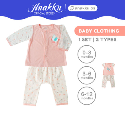 Anakku [0-12M] Newborn Baby Girl Clothing Suit Set | Set Baju Bayi Perempuan EAK650-2