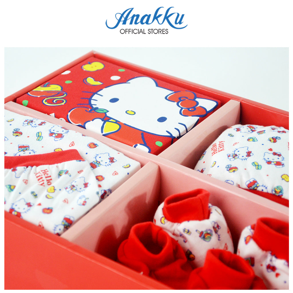 Anakku 0 6M Girls Newborn Hello Kitty Baby Girls 5pcs Gift Set Hadiah Bayi Perempuan 720319 1