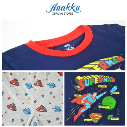 Anakku DC Superhero Superman Baby Boy Newborn Suit Set Clothes Baju Bayi Lelaki EDC890-2